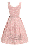 Dolly and Dotty Amanda Dress in Pink & White Polka back