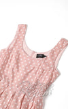 Dolly and Dotty Amanda Dress in Pink & White Polka bodice