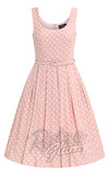 Dolly and Dotty Amanda Dress in Pink & White Polka