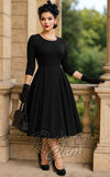 Dolly and Dotty Beatrix Long Sleeve Dress in Black