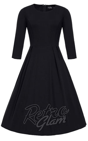 Dolly and Dotty Beatrix Long Sleeve Dress in Black cad
