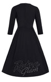Dolly and Dotty Beatrix Long Sleeve Dress in Black back