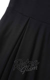 Dolly and Dotty Beatrix Long Sleeve Dress in Black waist seam