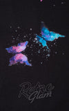 Dolly and Dotty Billie Dress in Black Butterfly Print fabric
