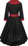 Dolly and Dotty Tiffany Red Tartan Collar Dress - Pre-Order