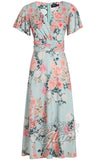 Dolly and Dotty Donna Dress in Pale Blue Floral - Pre-Order