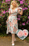 Dolly and Dotty Donna Dress in Pale Blue Floral - Pre-Order