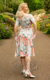 Dolly and Dotty Donna Dress in Pale Blue Floral - Pre-Order