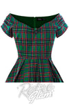 Dolly and Dotty Lily Swing Dress in Green Tartan bodice
