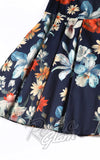 Dolly and Dotty Lily Swing Dress in Navy Tropical Floral Print skirt
