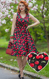 Dolly and Dotty May Swing Dress In Cherry Print model