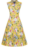Dolly and Dotty Poppy Shirt Dress in Yellow Floral