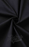 Dolly and Dotty Ruth Retro Long Sleeve Dress in Black fabric