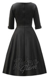 Dolly and Dotty Scarlette Midi Dress in Black cad back