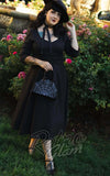 Dolly and Dotty Scarlette Midi Dress in Black gothic