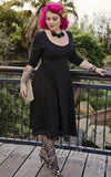 Perfect black dress for an elegant evening