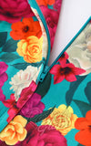 Dolly and Dotty Scarlette Dress in Multi Colour Garden Blossom zipper