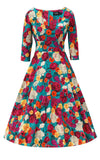 Dolly and Dotty Scarlette Dress in Multi Colour Garden Blossom