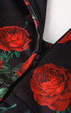 Dolly and Dotty Scarlette Midi Dress in Red Roses Print zipper