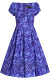 Dolly and Dotty Lily Dress in Purple Watercolour Floral
