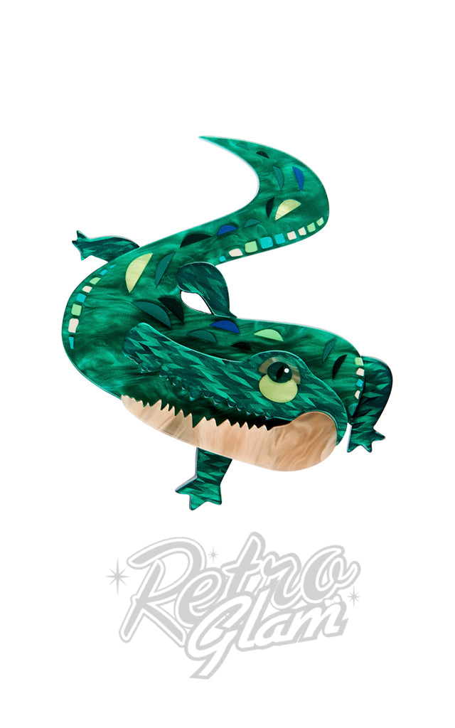 Erstwilder The Ancient Alligator Brooch