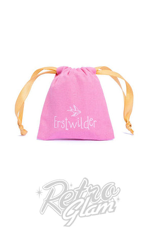 Erstwilder Logo Drawstring Bags in Pink Small