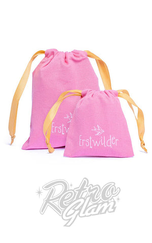 Erstwilder Logo Drawstring Bags in Pink