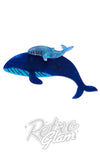 Erstwilder Benevolent Behemoths Blue Whale Brooch
