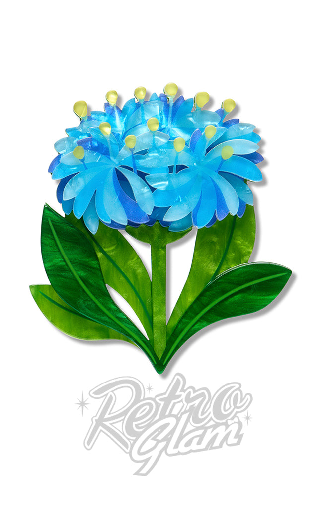 Erstwilder Blue Pincushion Brooch