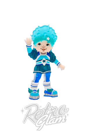 Erstwilder Buddy Blue Brooch