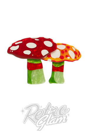 Erstwilder Candy Mushrooms Brooch wonka