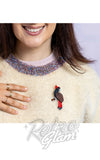 Erstwilder Carnaboo The Cockatoo Brooch model