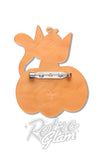Erstwilder Cat O'Lantern Brooch back