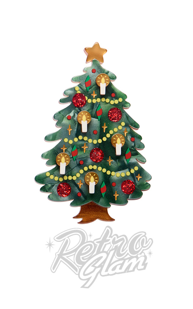 Erstwilder Christmas Tree Centre-Piece Brooch