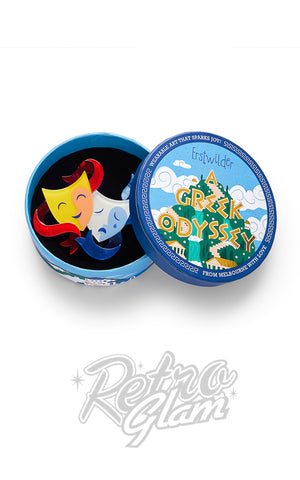 Erstwilder Comedy & Tragedy Brooch box