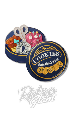 Erstwilder Cookie Tin Secrets Brooch