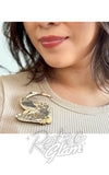Erstwilder Crikey The Saltwater Crocodile Brooch model