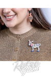 Erstwilder Devoted Donkey Brooch model