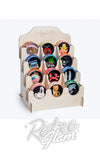 Erstwilder 12 Pocket Display Stand shown with brooches
