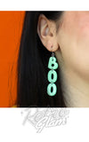 Boo earrings glow in the dark