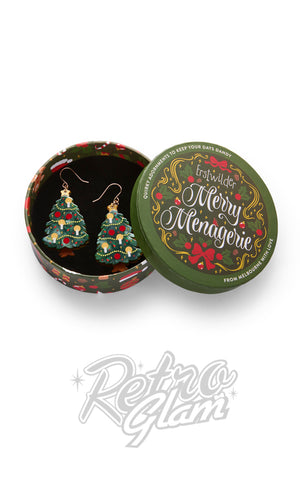 Erstwilder Christmas Tree Centre-PIece Earrings boz