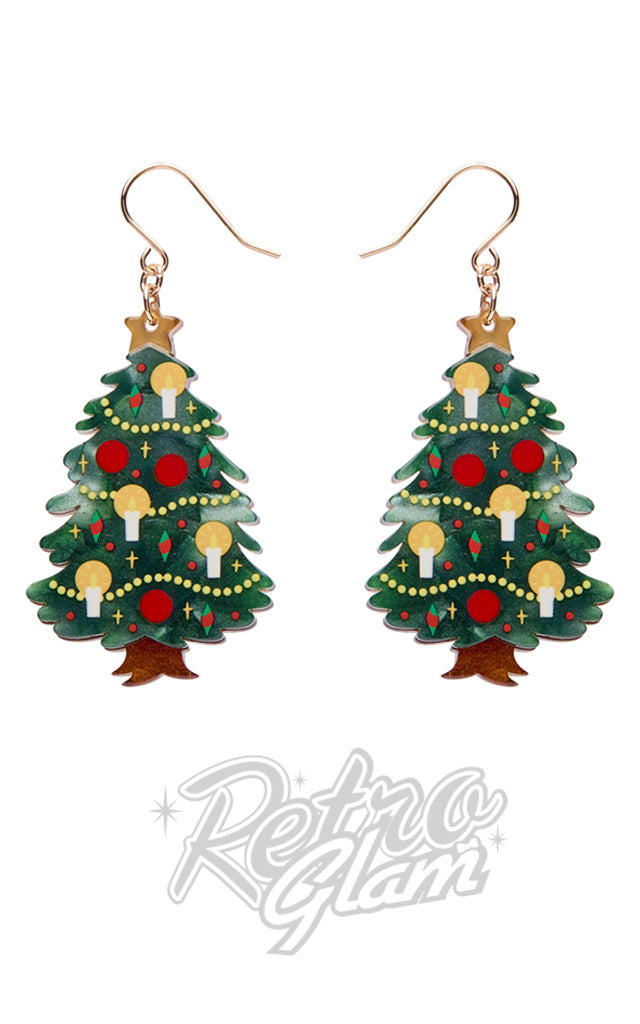 Erstwilder Christmas Tree Centre-PIece Earrings