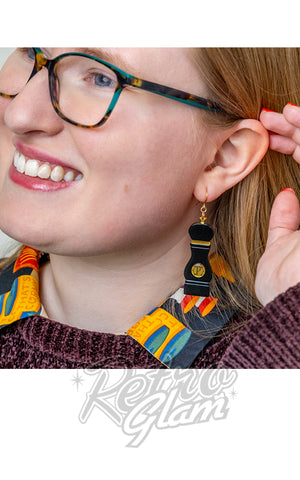 Erstwilder The Daily Grind Drop Earrings model pepper