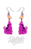 Erstwilder Dino Flinstone Drop Earrings
