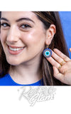 Erstwilder Evil Eye Amulet Earrings model