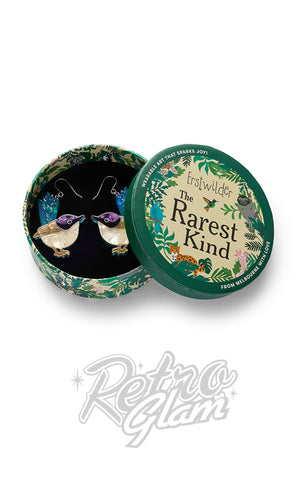 Erstwilder Purple-Crowned Fairy Wren Drop Earrings box