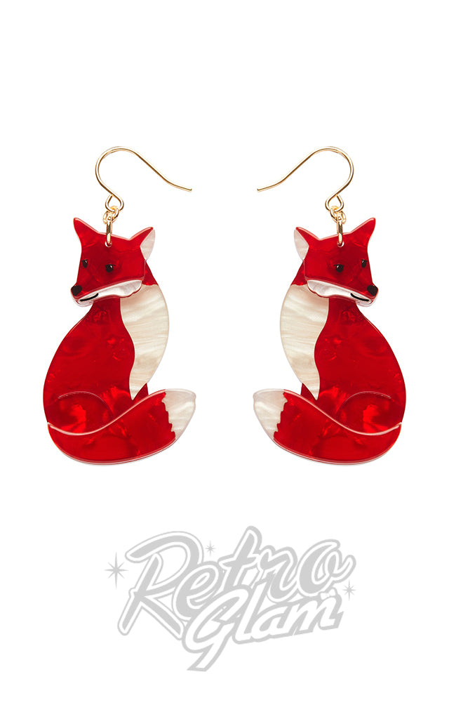 Erstwilder Charming Fox Drop Earrings