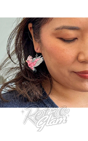 Erstwilder Gertie The Galah Earrings model
