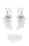 Earrings - Ghost white