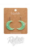 Glow in the dark crescent moon earrings